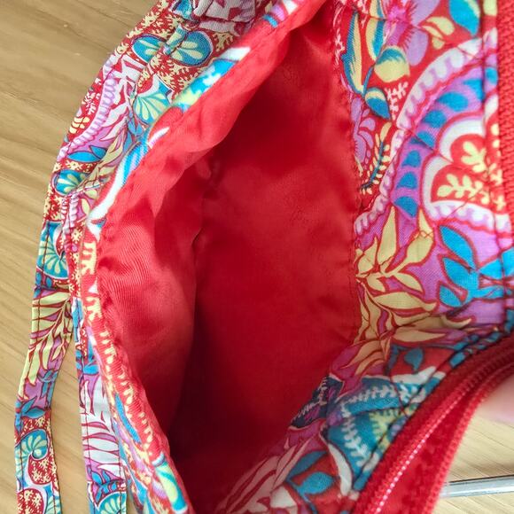 Vera Bradley Crossbody Paisley in Paradise Quilted Pink Bag Adjustable Purse - Picture 9 of 12